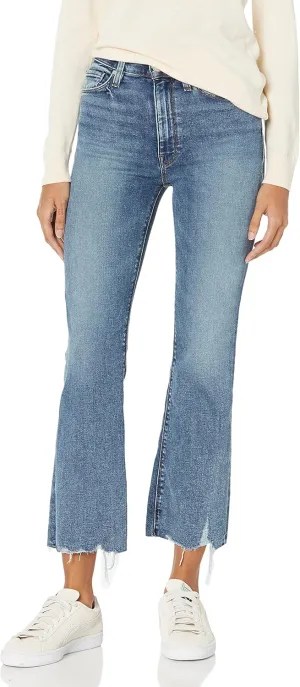 Women's Barbara High Rise Bootcut Crop Jean