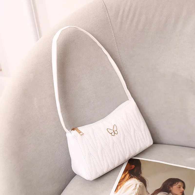 Women's Comfortable Rhombus Underarm Embroidered Fashion Bags