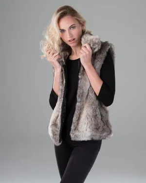 Women's Faux Rabbit Fur Vest