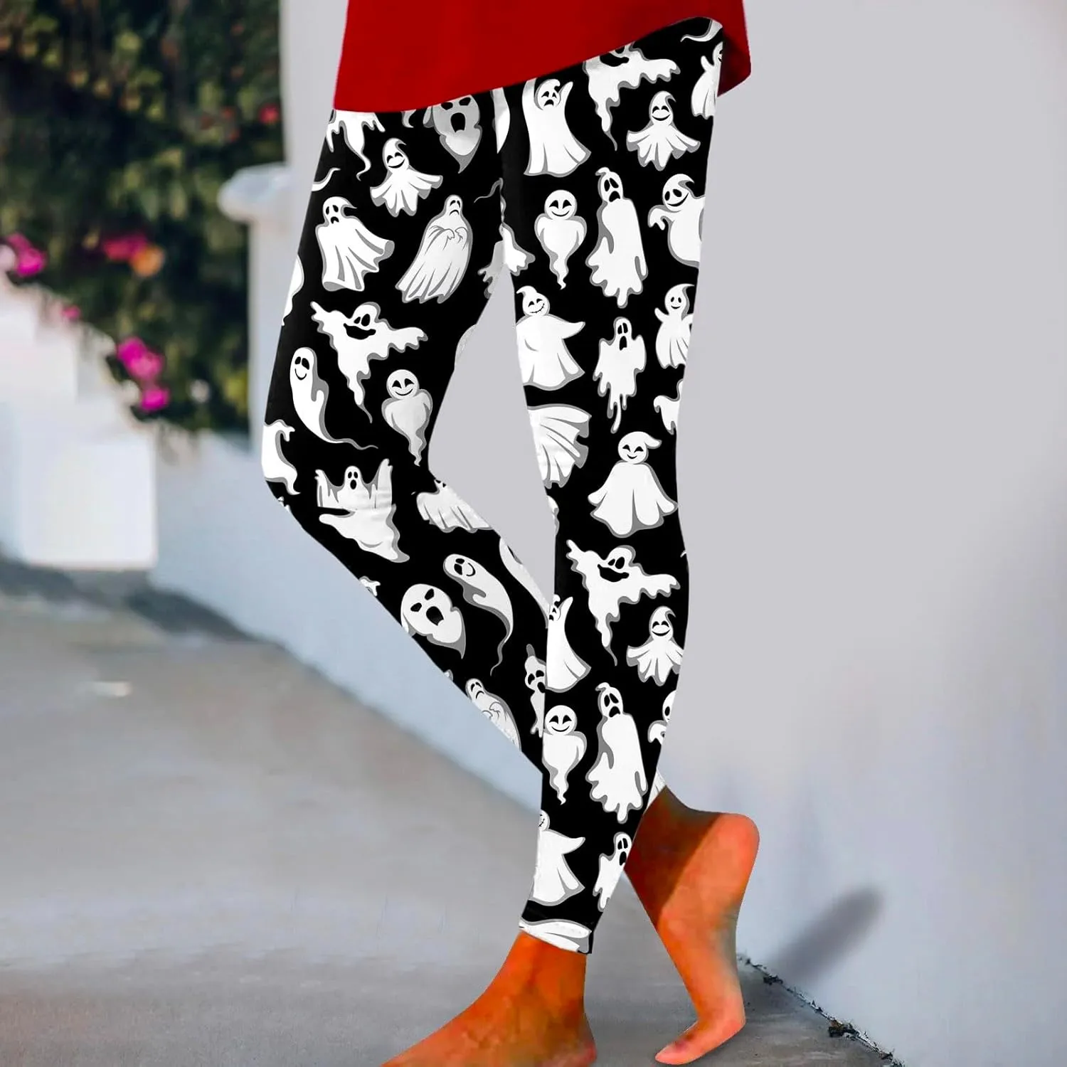 Women's Halloween Graphic Skinny Leggings Leggings Workout Sport Trousers Pants Womens Halloween Leggings 2024 Fall