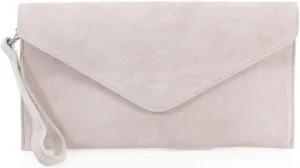 Womens Ladies Real Suede Leather Envelope Clutch Evening Shoulder Chain Bag