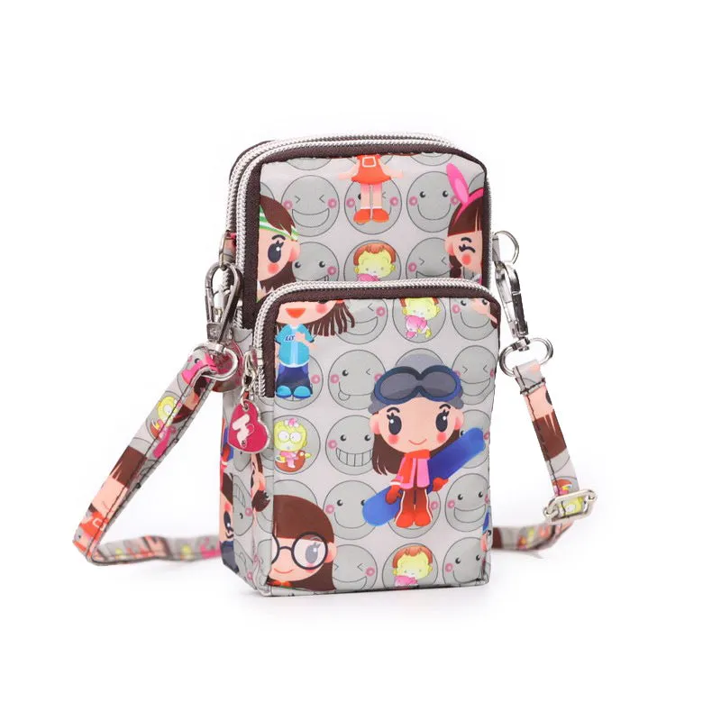 Women's Mini Fashion Cloth Wrist Vertical Phone Bags