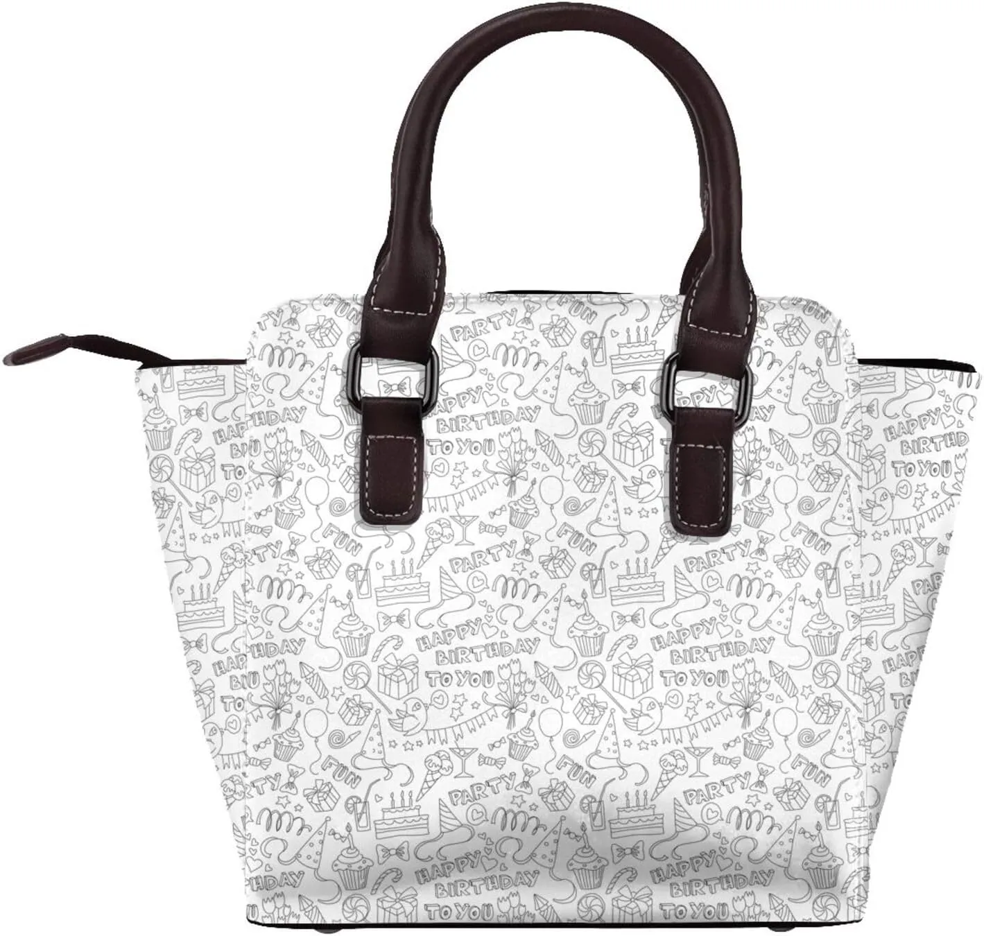 Women's Pu Leather Handbag Rivet Shoulder Bag Studded Top Handle Satchel Crossbody Tote Bag Punk Bag Purse