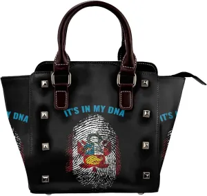 Women's Pu Leather Handbag Rivet Shoulder Bag Studded Top Handle Satchel Crossbody Tote Bag Punk Bag Purse