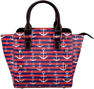 Women's Pu Leather Handbag Rivet Shoulder Bag Studded Top Handle Satchel Crossbody Tote Bag Punk Bag Purse