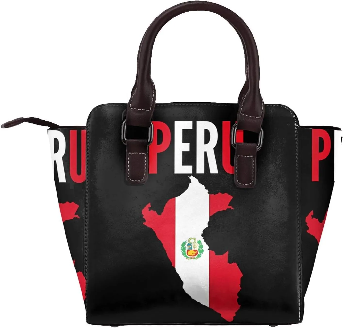 Women's Pu Leather Handbag Rivet Shoulder Bag Studded Top Handle Satchel Crossbody Tote Bag Punk Bag Purse