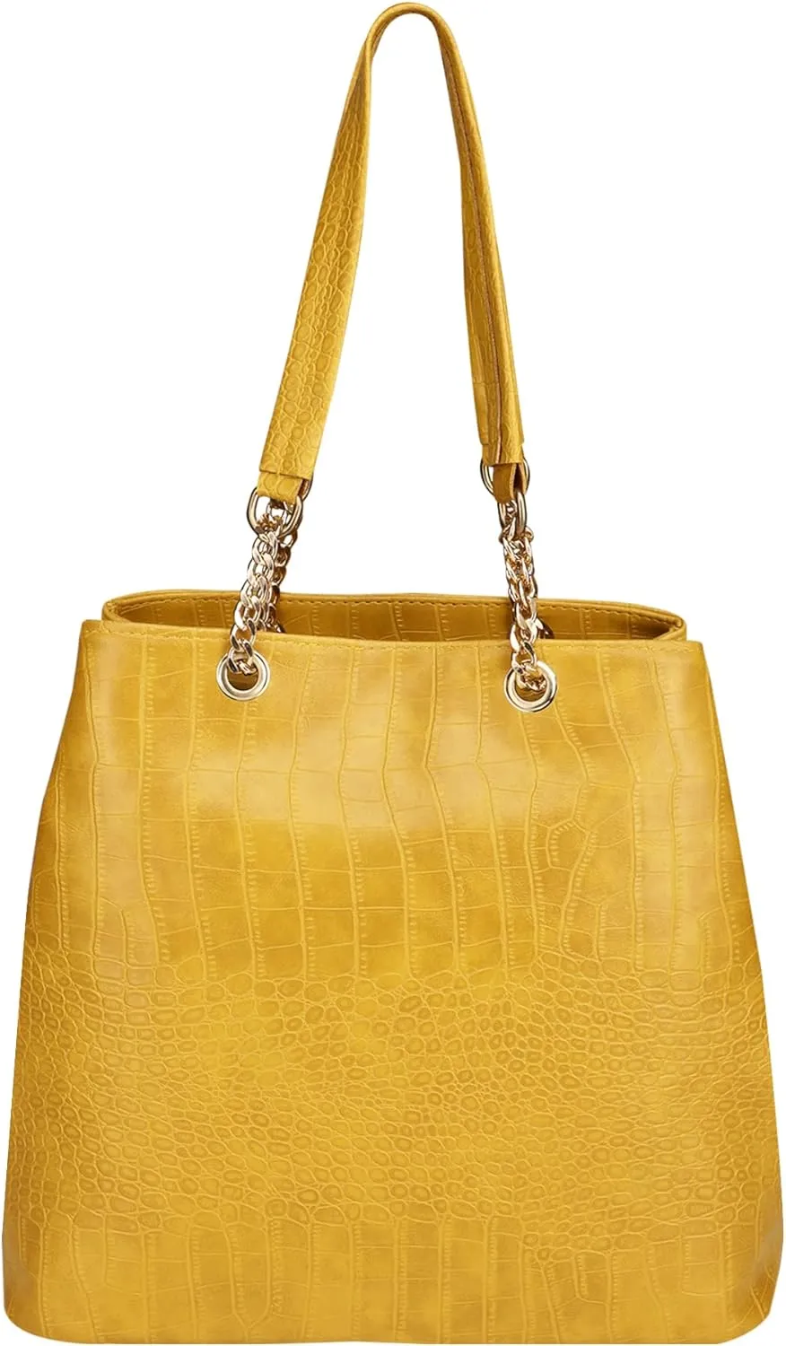 Womens Shoulder Bag | Womens Handbag | Girls Shoulder Bag | Croc Pattern | Chain Handle