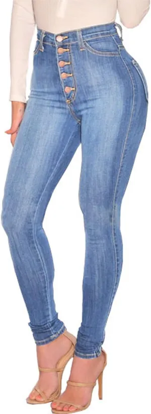 Women's Skinny Jeans High Waist Butt Lifting Denim Pants