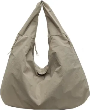 Women's solid color textured drape handbag, large capacity simple fashion shoulder bag, multifunctional work and daily use