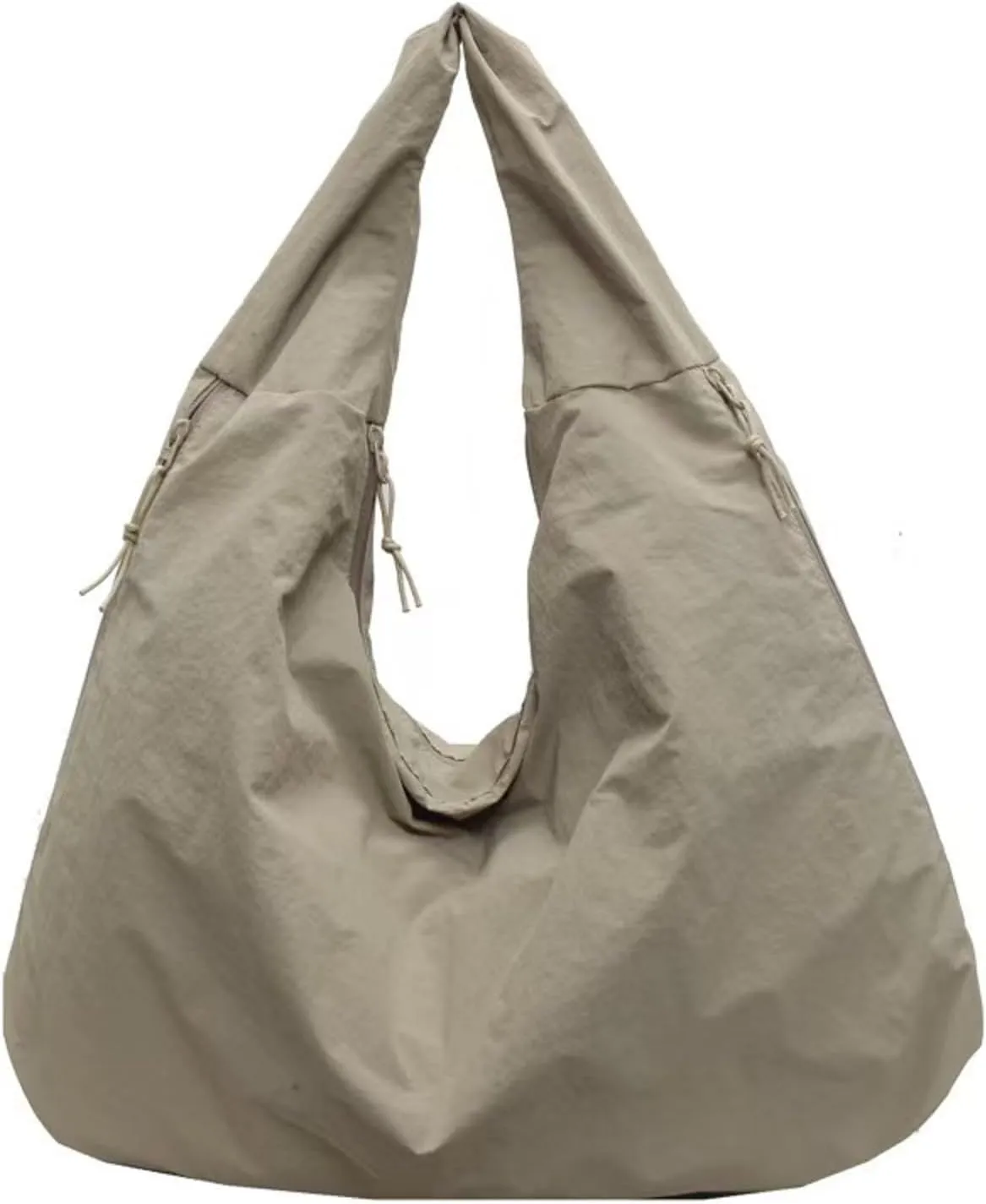 Women's solid color textured drape handbag, large capacity simple fashion shoulder bag, multifunctional work and daily use