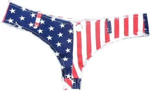 Womens US Flag Print Denim Shorts Ripped Hole Nightclub Stretch Mini Denim Shorts Hot Pants