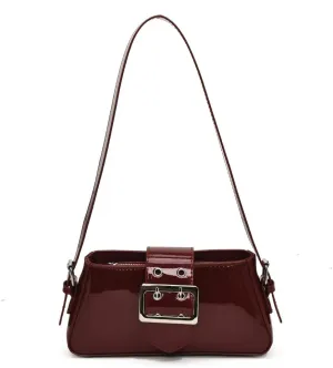 Women's Y2K Purse,Studded Shoulder Bag PU Leather Hobo Bag Underarm Shoulder Bag 2024 Trendy Clutch Purse with Buckle