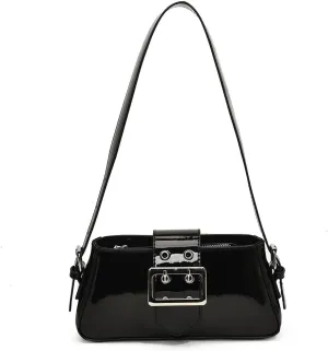 Women's Y2K Purse,Studded Shoulder Bag PU Leather Hobo Bag Underarm Shoulder Bag 2024 Trendy Clutch Purse with Buckle