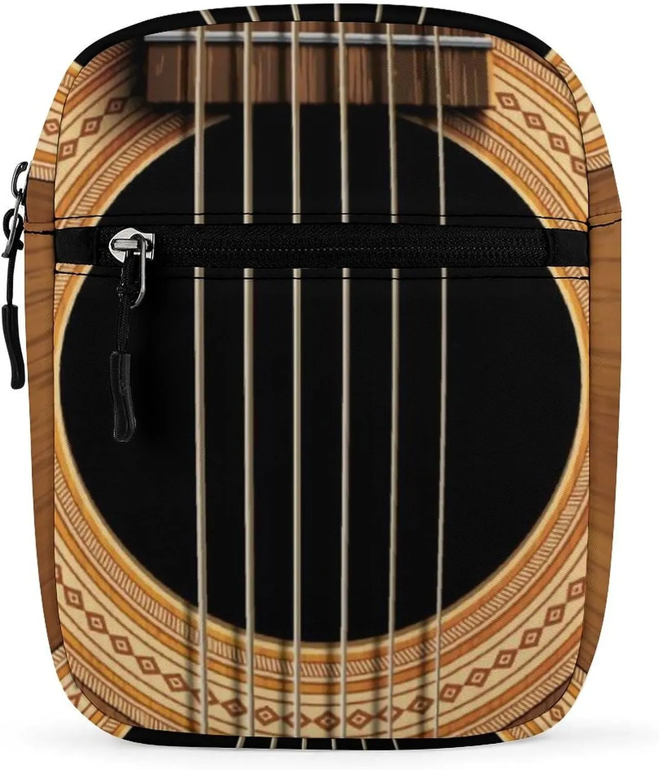 Wood Acoustic Guitar Music Detachable Shoulder Strap Exquisite Small Shoulder Bag
