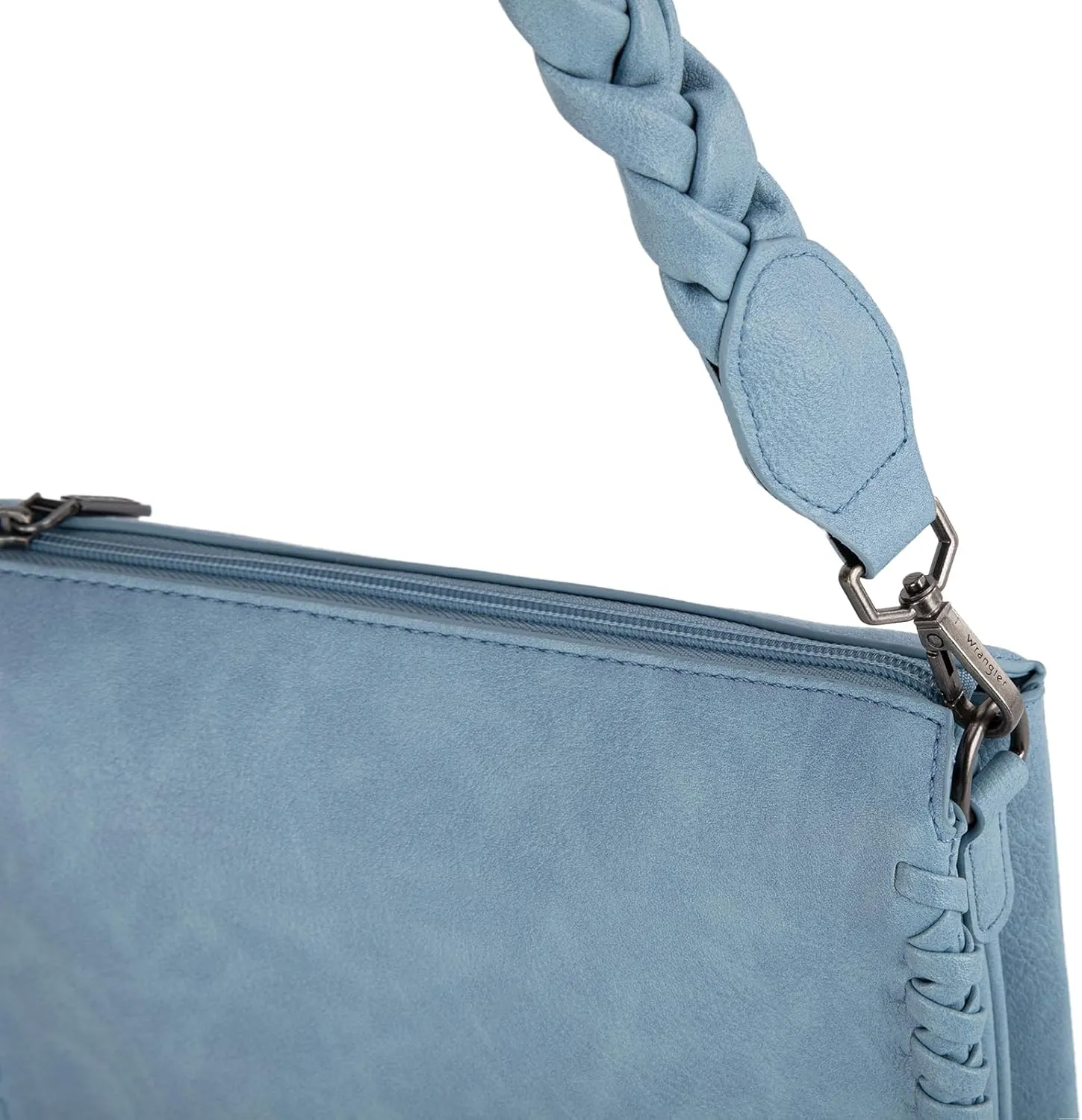 Wrangler Shoulder Bag for Women Crossbody Purse with Woven Strap
