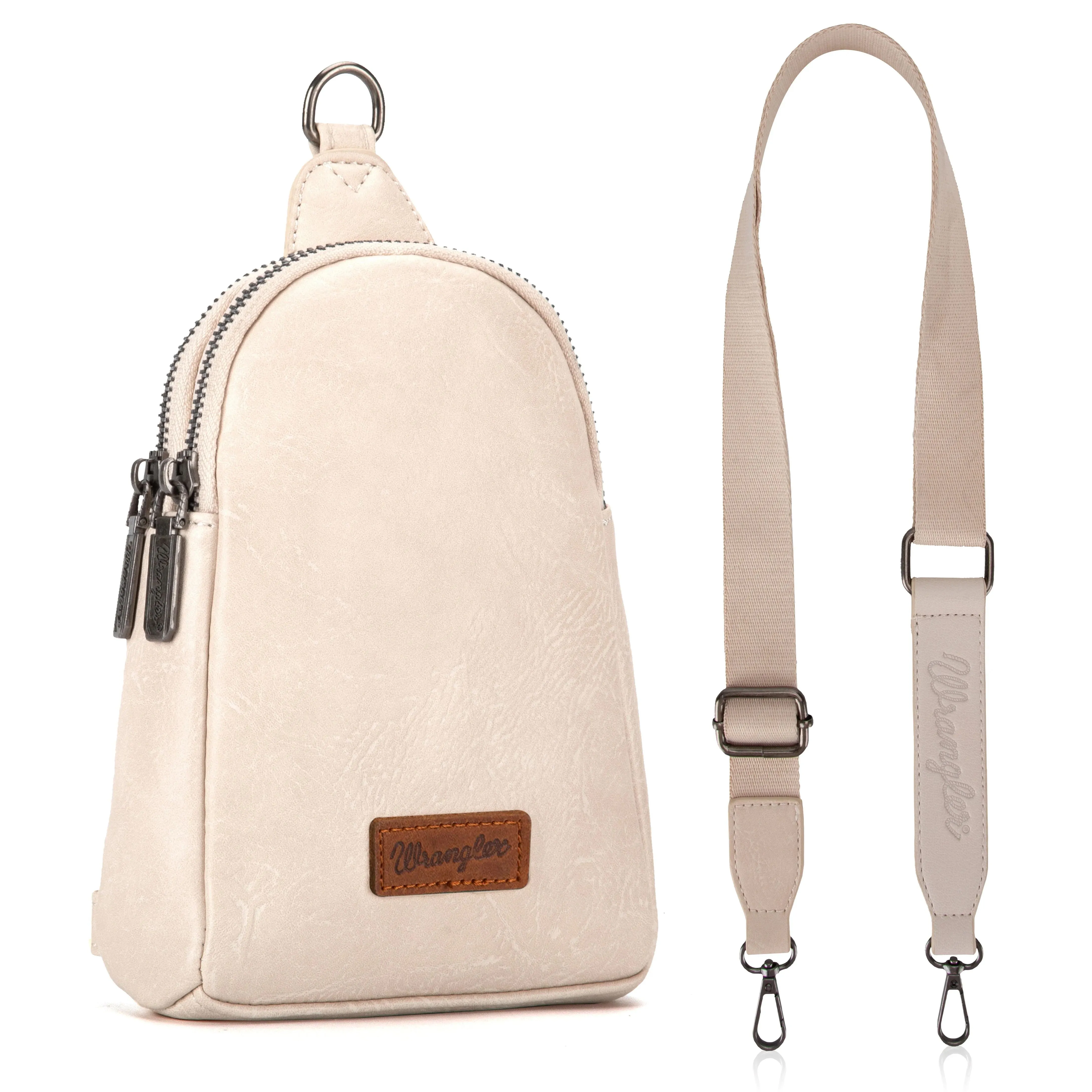 Wrangler Sling Bag - TAN (Distressed)