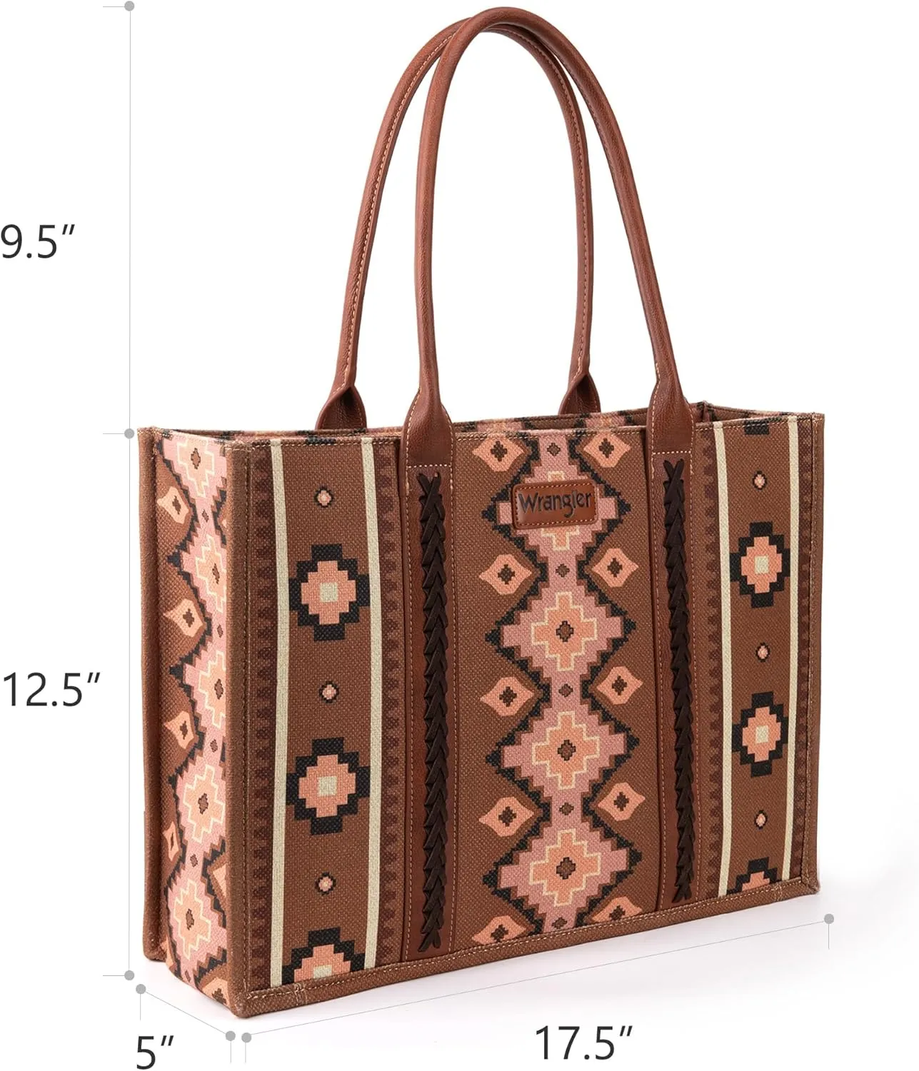 Wrangler Tote Bag for Women Western Purse and Aztec Satchel Handbag