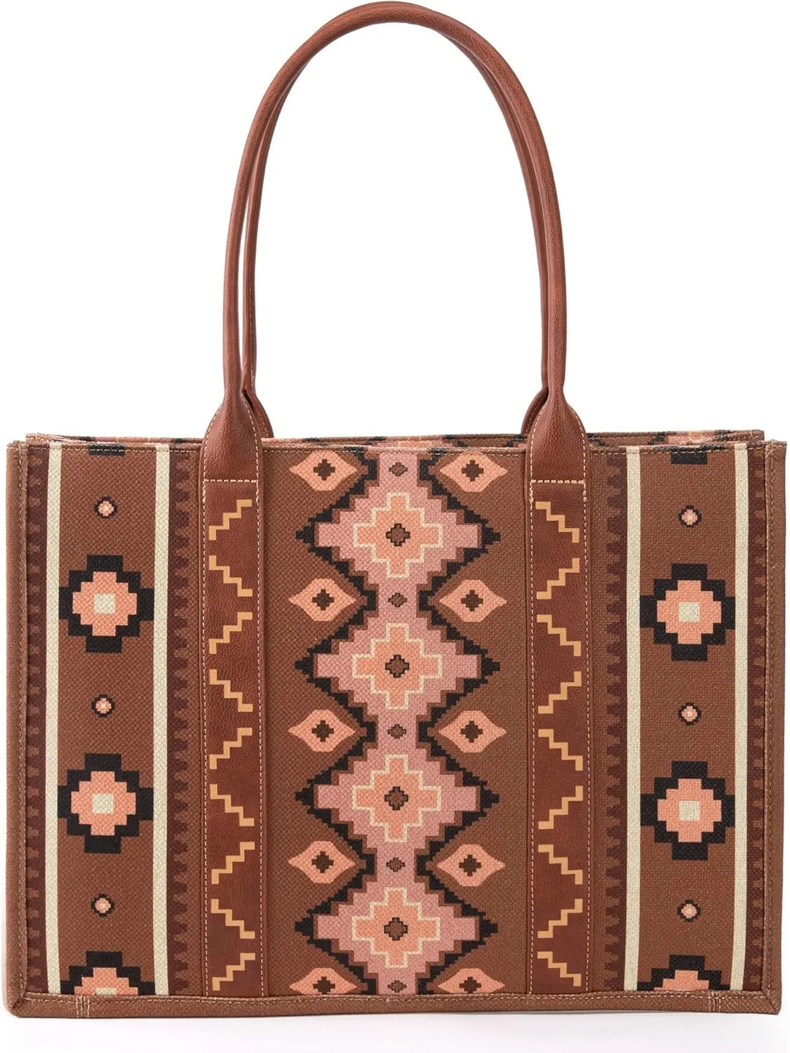 Wrangler Tote Bag for Women Western Purse and Aztec Satchel Handbag