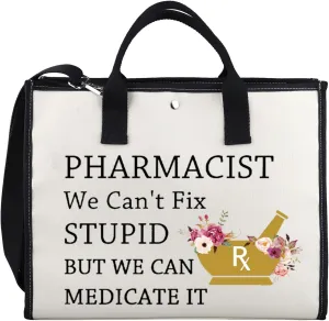 XYANFA Pharmacist Tote Bag Pharmacy Tech Tote Bag Rx Tote Bag Pharmacy Technician Tote Bag Pharmacist Pharmacy Thank You Gift