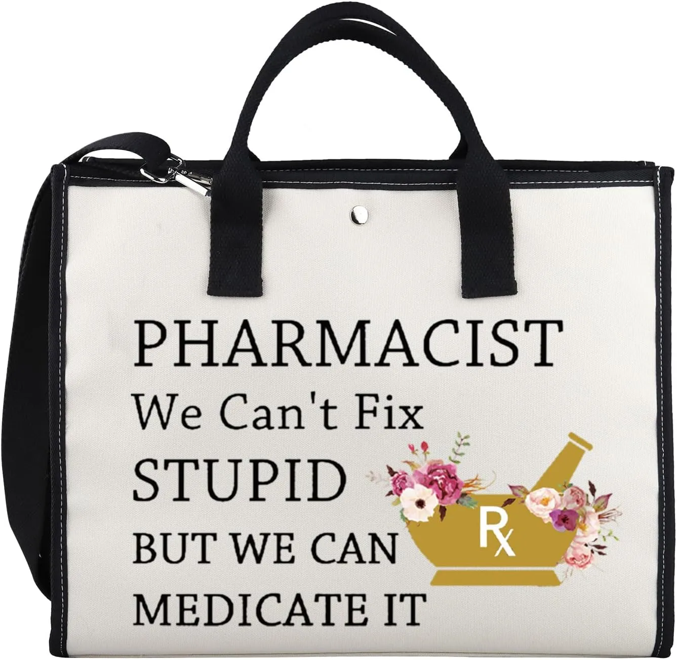 XYANFA Pharmacist Tote Bag Pharmacy Tech Tote Bag Rx Tote Bag Pharmacy Technician Tote Bag Pharmacist Pharmacy Thank You Gift
