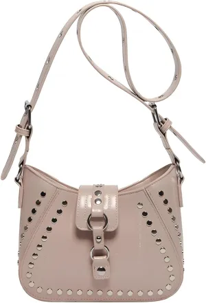 Y2K Purse Street Goth Hobo Shoulder Bag 2000s Cute Punk Girly Sleek Handbag Emo Studded Vintage Trendy Purses 2025
