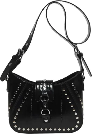 Y2K Purse Street Goth Hobo Shoulder Bag 2000s Cute Punk Girly Sleek Handbag Emo Studded Vintage Trendy Purses 2025