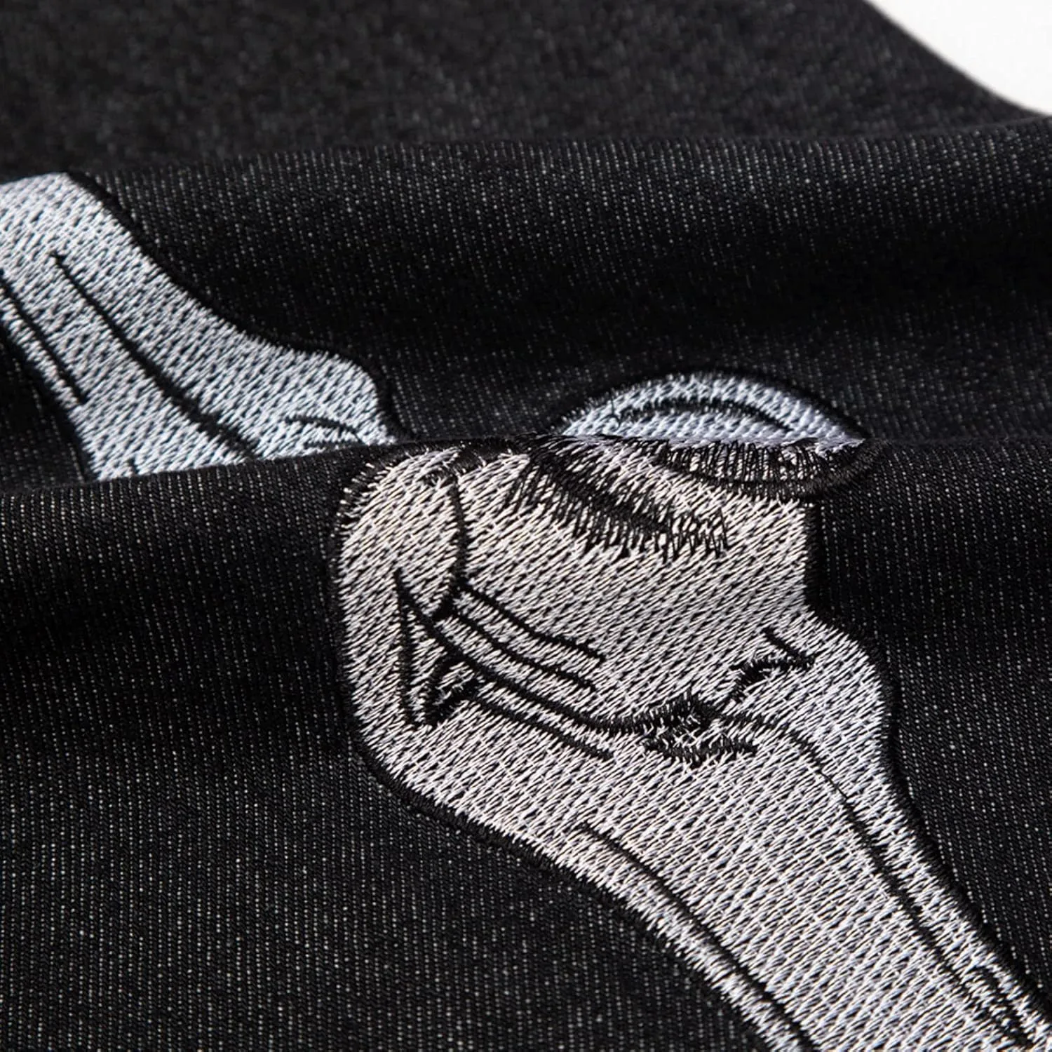 Y2k Skeleton Pants Men Hip Hop Grunge Baggy Jeans Goth Loose Fit Dance Skateboard Pants Streetwear