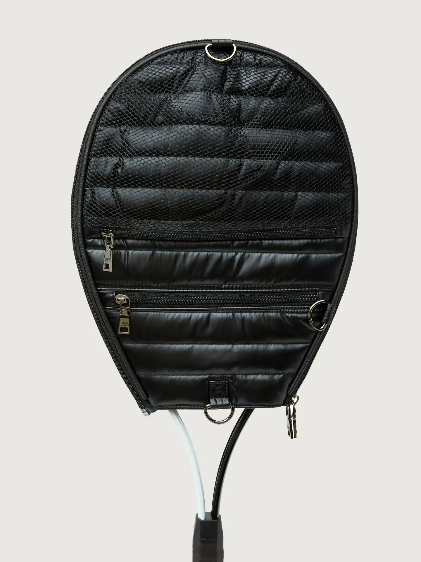 You are the Champion Tennis Bag - Pearl Black/ Pewter/ Black/ White Web