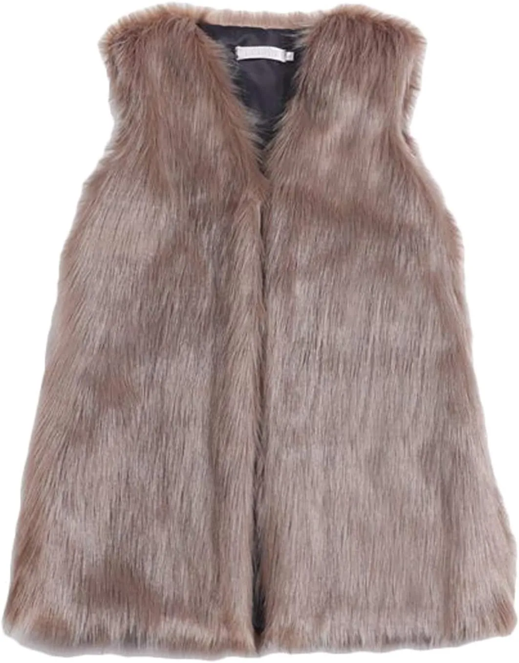 Youhan Women's Faux Fur Vest Coat Sleeveless Jacket