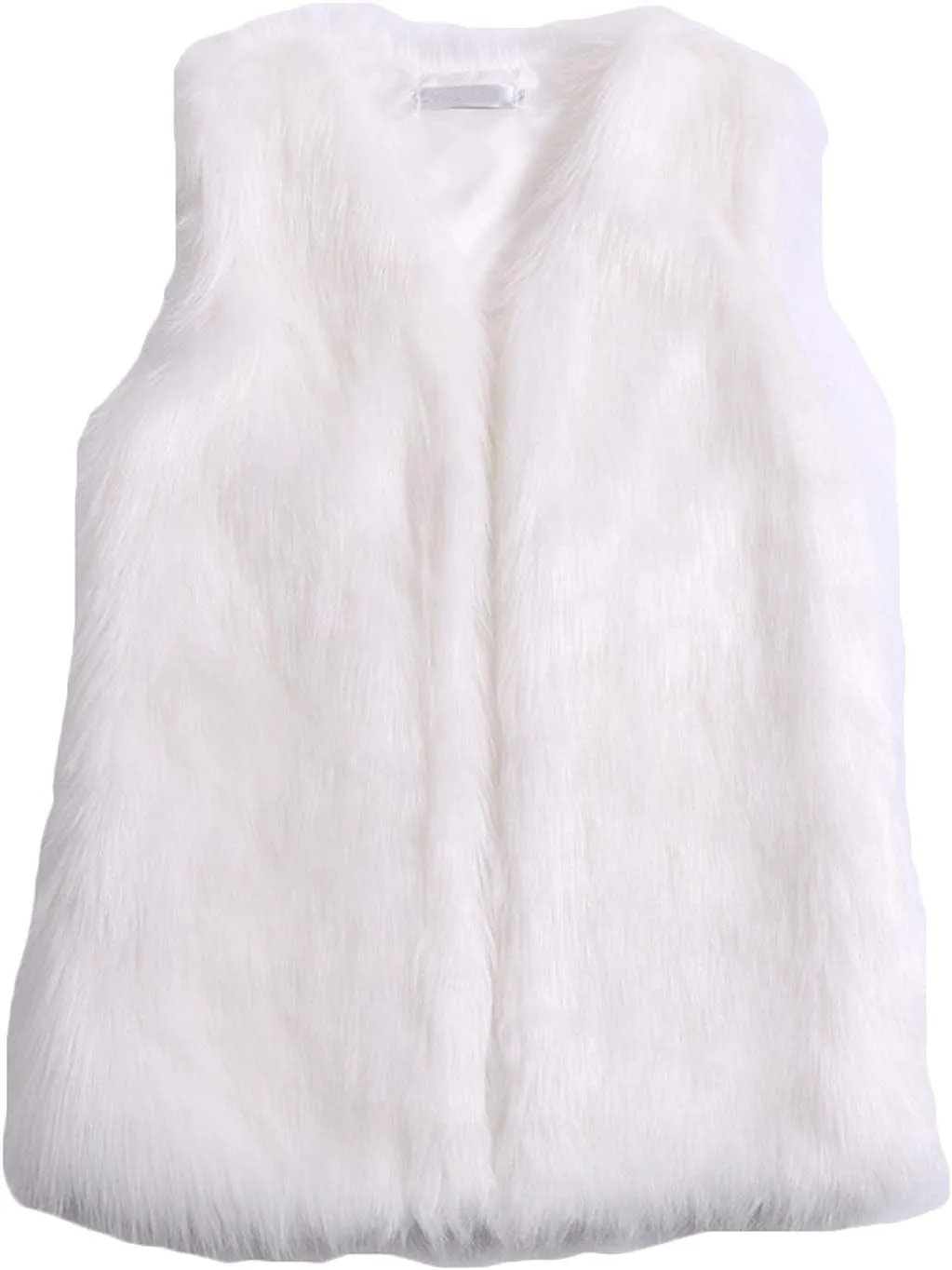 Youhan Women's Faux Fur Vest Coat Sleeveless Jacket
